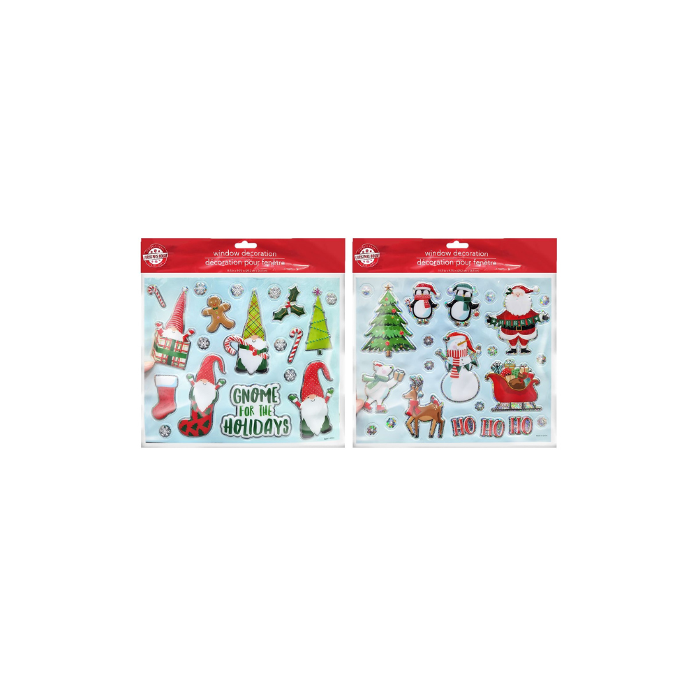 Αυτοκόλλητα 3D Χριστουγεννιάτικα Παραθύρου 29x25cm (93-3971)