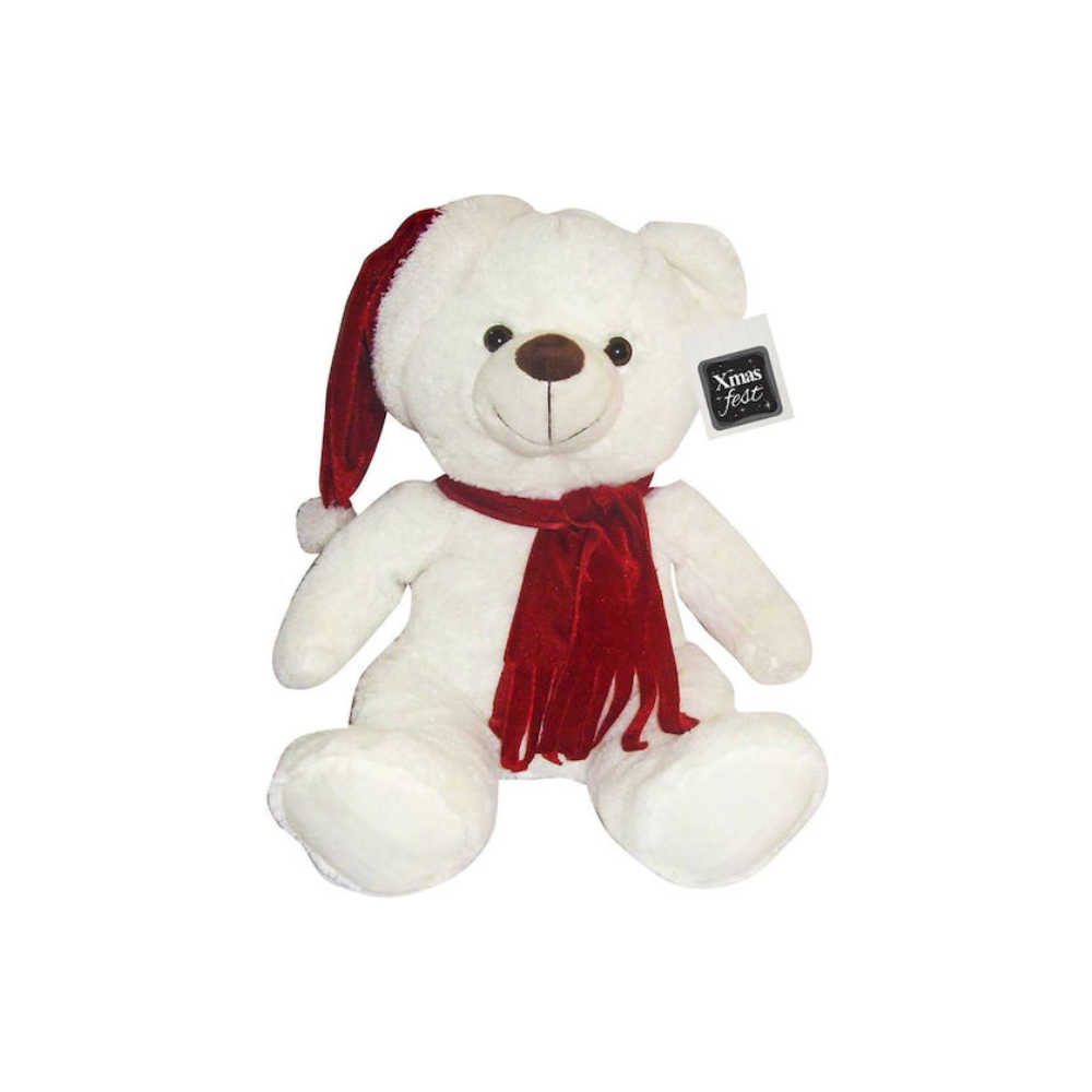 XMASfest Λούτρινο Αρκουδάκι Χριστουγεννιάτικο 30 εκ.