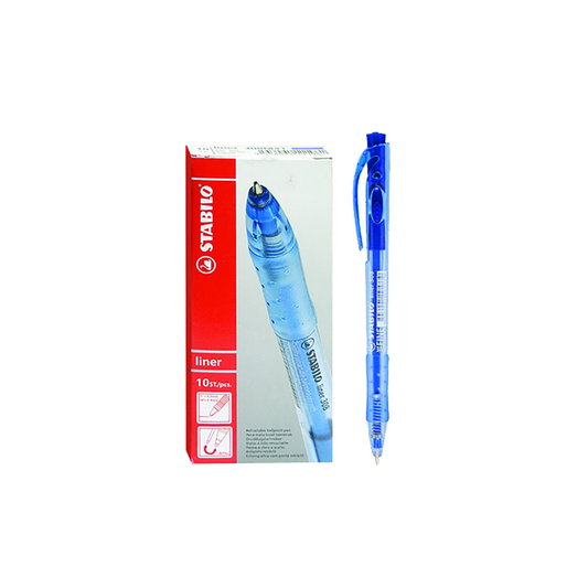 Στυλό Κουμπί Stabilo Ballpoint Μπλε 1,0mm 10 τμχ