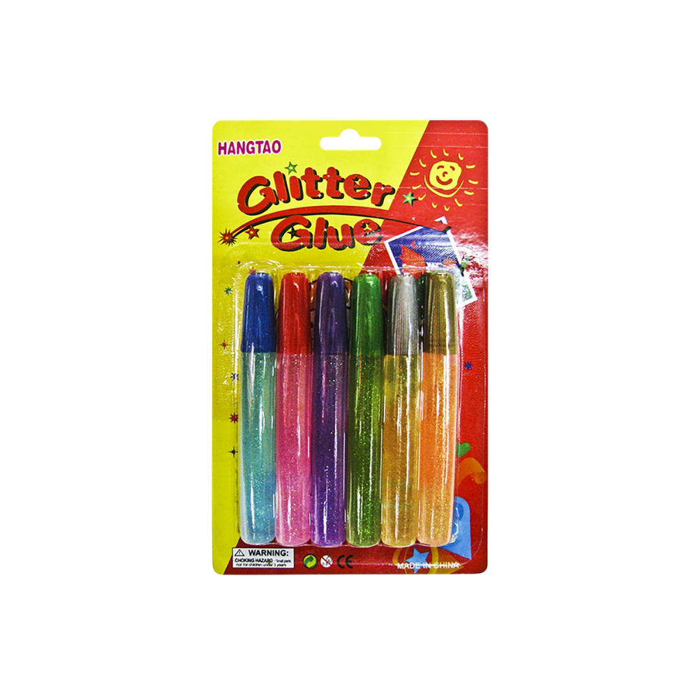 Χρυσόκολλα Glitter Νέον 6 Χρώματα – Σετ 6 Τεμαχίων x 10ml (96-106)
