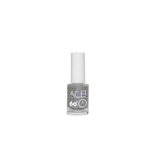 ACE Βερνίκι Νυχιών Quick Dry 032 Ασημί Πολύχρωμο Glitter