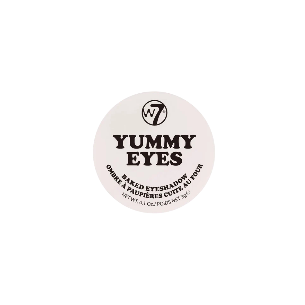 W7 Yummy Eyes Baked Eye Shadow Σκιά Ματιών All White