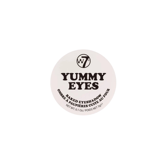 W7 Yummy Eyes Baked Eye Shadow Σκιά Ματιών All White
