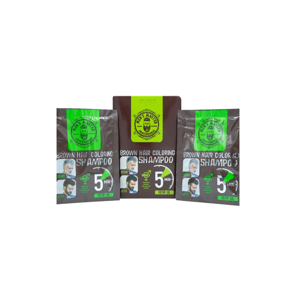MEN’S MASTER Hair Coloring Shampoo Καστανό 25ml