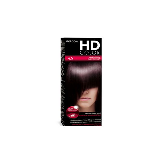 HD COLOR ΣΕΤ ΒΑΦΗΣ 60ML 4.5-ΑΚΑΖΟΥ ΣΚΟΥΡΟ