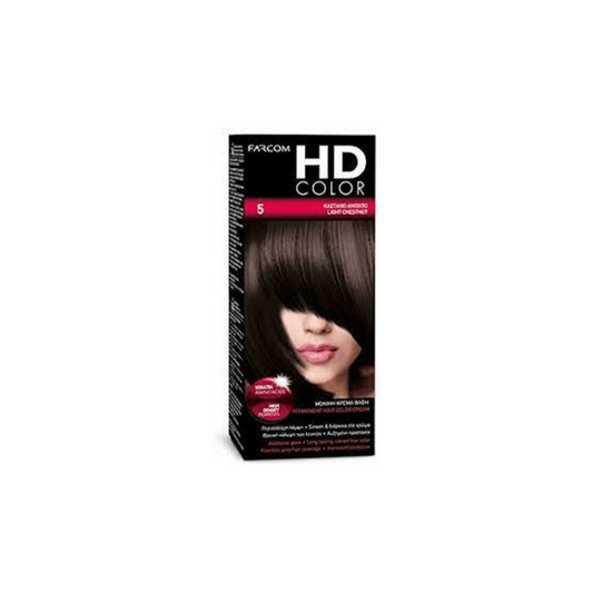 HD COLOR ΣΕΤ ΒΑΦΗΣ 60ML 5-ΚΑΣΤΑΝΟ ΑΝΟΙΚΤΟ