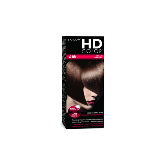HD COLOR ΣΕΤ ΒΑΦΗΣ 60ML 6.88-ΣΟΚΟΛΑΤΙ