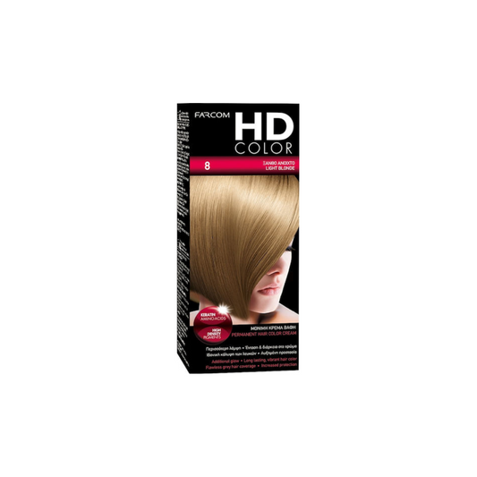 HD COLOR ΣΕΤ ΒΑΦΗΣ 60ML 8-ΞΑΝΘΟ ΑΝΟΙΚΤΟ