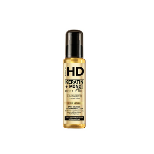 Farcom Keratin Monoi De Tahiti Λάδι Μαλλιών για Επανόρθωση με Κερατίνη 100ml