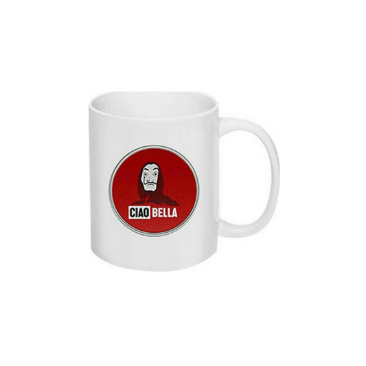 HOMie Ciao Bella Κούπα Κεραμική Λευκή 350ml