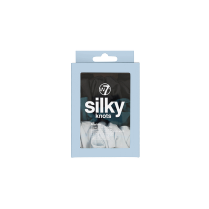 W7 Silky Knots 3 Hair Scrunchies Marine