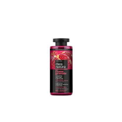 Mea Natura Pomegranate Σαμπουάν Αναδόμησης/Θρέψης & Ενυδάτωσης για Όλους τους Τύπους Μαλλιών 300ml