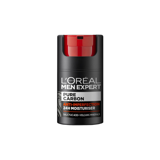 L'Oreal Men Expert Pure Carbon Anti-Spot 24ωρη Ανδρική Κρέμα Προσώπου για Ενυδάτωση & Ατέλειες 50ml