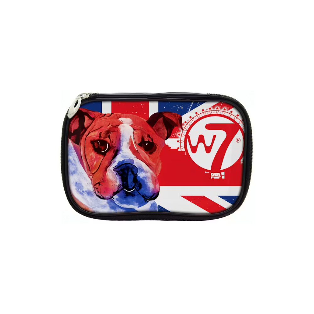 W7 PVC Emoji Cosmetics Bag Bulldog