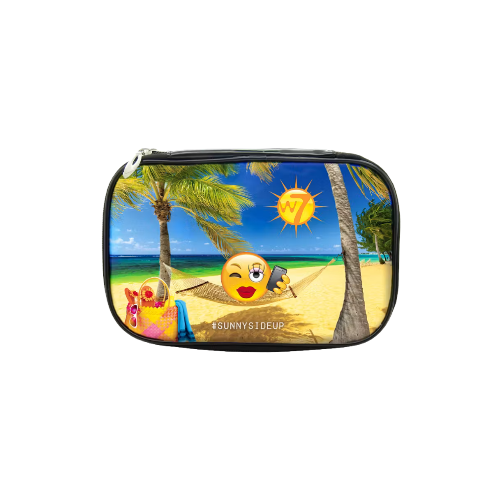 W7 PVC Emoji Cosmetics Bag Sunny Side Up