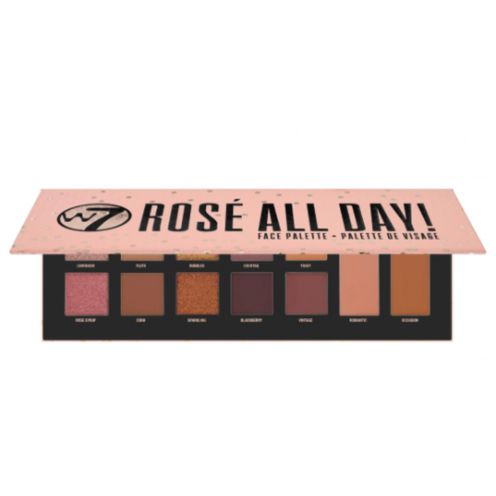 W7 Rose All Day Palette - Παλέτα για μάτια & ζυγωματικά