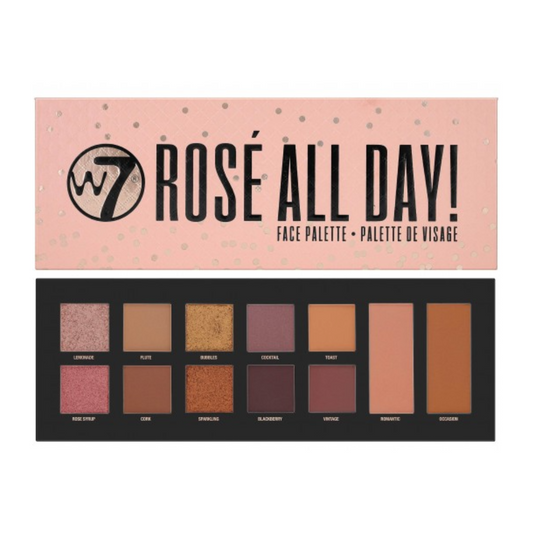 W7 Rose All Day Palette - Παλέτα για μάτια & ζυγωματικά