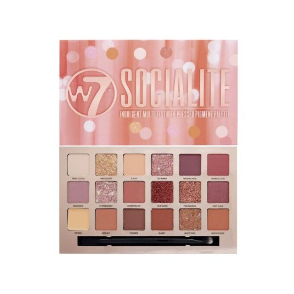 W7 Socialite Eyeshadow Palette - Παλέτα για μάτια