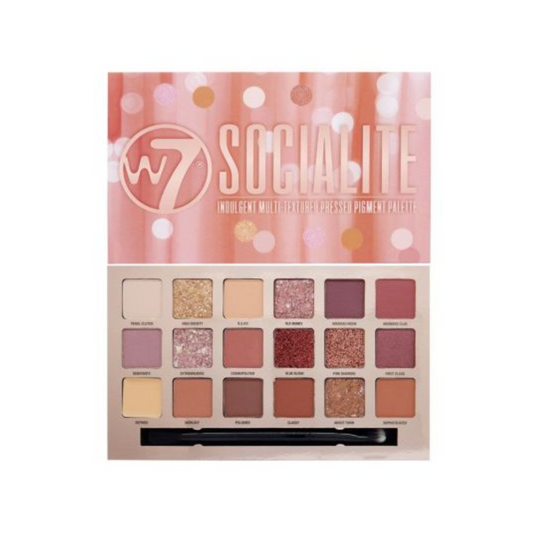 W7 Socialite Eyeshadow Palette - Παλέτα για μάτια