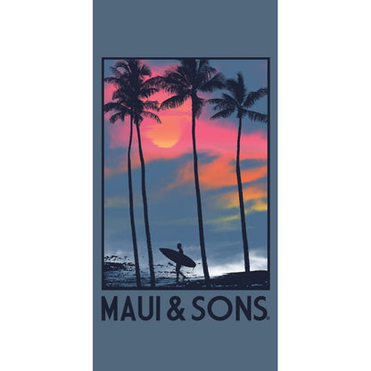 Maui & Sons Born Grey Πετσέτα Σώματος Microfiber Γκρι 90x180εκ.