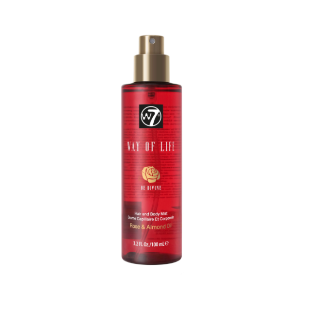 W7  Hair & Body Mist Rose & Almond Oil 100 ml