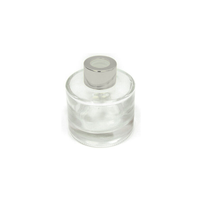 Μπουκαλάκι γυάλινο για αρωματικό χώρου κύλινδρος 100 ml ασημί (0503268)