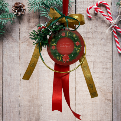 Κρεμαστό Χειροποίητο γούρι με plexiglass και μεταλλικά στοιχεία