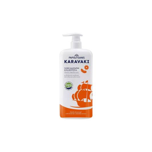 Papoutsanis Karavaki Αφρόλουτρο σε Gel Γλυκό Μανταρίνι & Καλέντουλα 750ml
