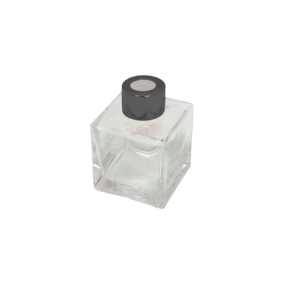 Μπουκαλάκι γυάλινο για αρωματικό χώρου τετράγωνο 100 ml μαύρο (0503269)