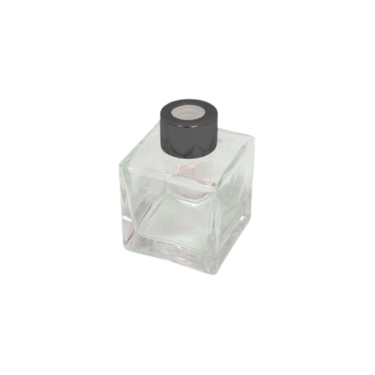 Μπουκαλάκι γυάλινο για αρωματικό χώρου τετράγωνο 100 ml μαύρο (0503269)