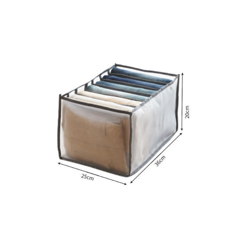 Υφασμάτινο Organizer Ρούχων 7 Θέσεων 36×25×20cm